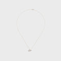 Le Gramme 3g Polished Sterling Silver Entrelacs Pendant And Chain Necklace - Silver