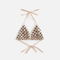 MISBHV Monogram Bikini Bra - Beige