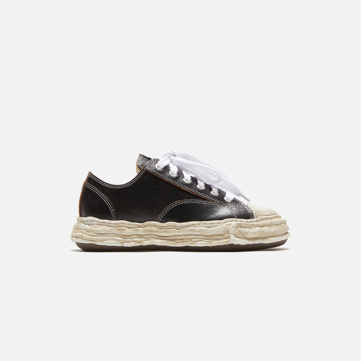 Maison MIHARA YASUHIRO Peterson Low 23 Cracking Leather - Black