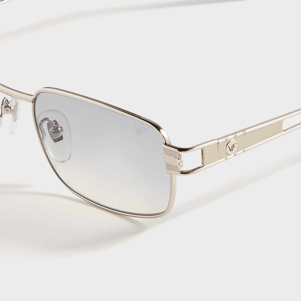 Vintage Frames Dime 24KT - White Gold / Charcoal Gradient