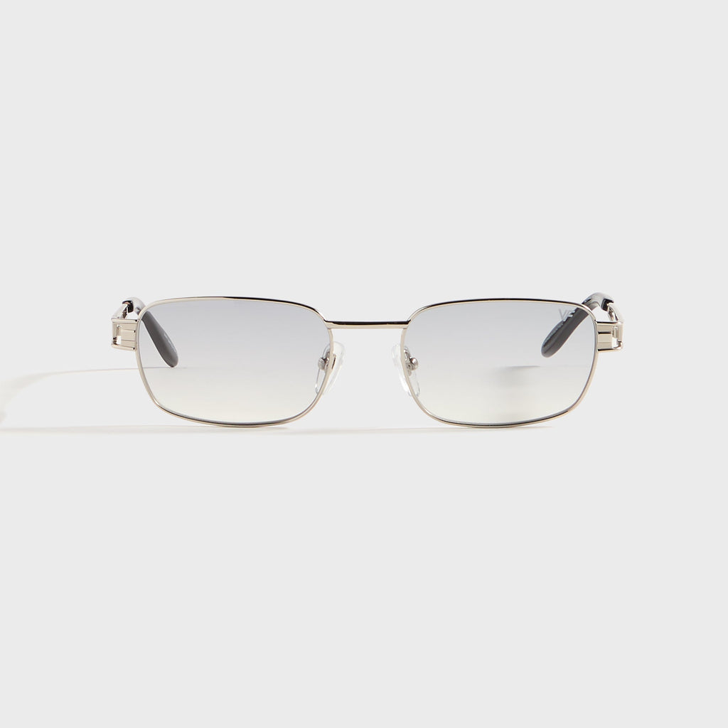 Vintage Frames Dime 24KT - White Gold / Charcoal Gradient