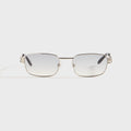 Vintage Frames Dime 24KT - White Gold / Charcoal Gradient