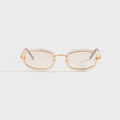 Vintage Frames Genius Rimless 24KT - Yellow Gold / Brown Smoke