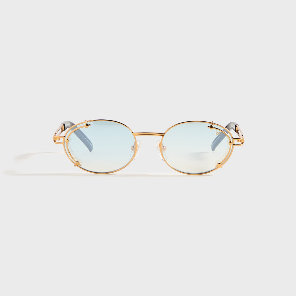 Vintage Frames Knowledge 24KT - Yellow Gold / Tiffany Blue
