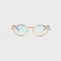 Vintage Frames Knowledge 24KT - Yellow Gold / Tiffany Blue