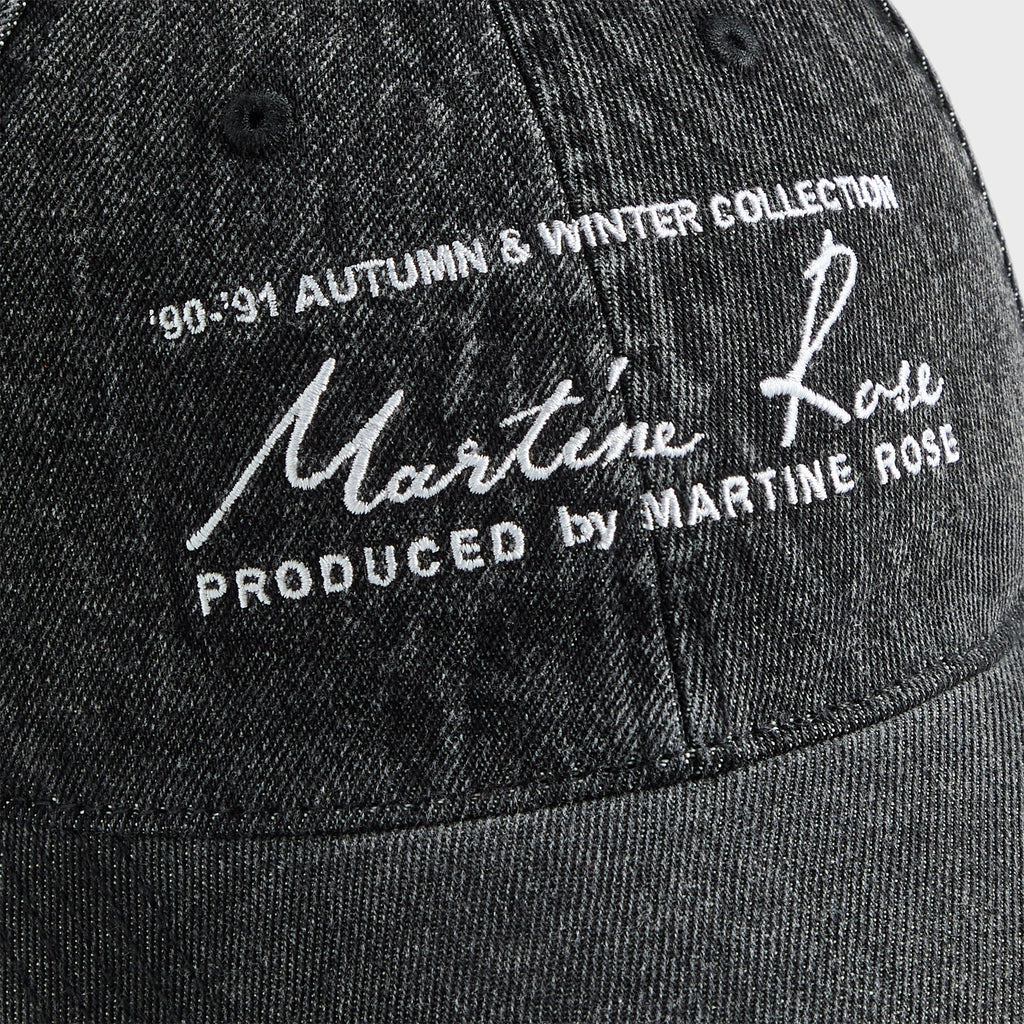 Martine Rose Signature Cap - Black Washed