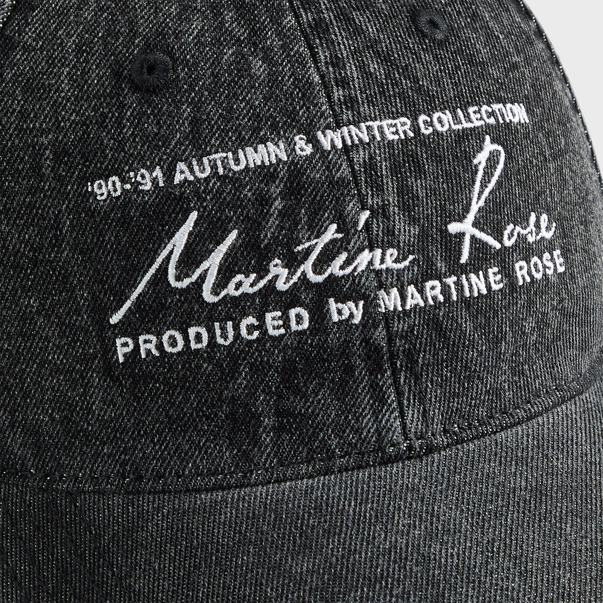 Martine Rose Signature Cap - Black Washed