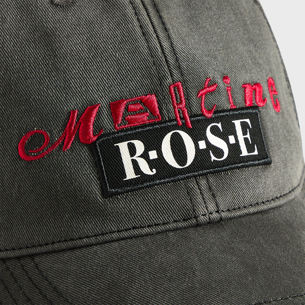 Martine Rose Roll Back Cap - Grey / Red