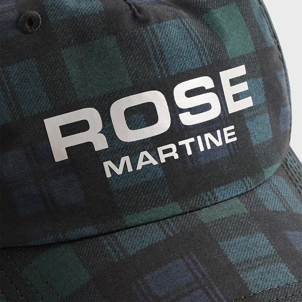 Martine Rose Nylon Cap - Black / Tartan