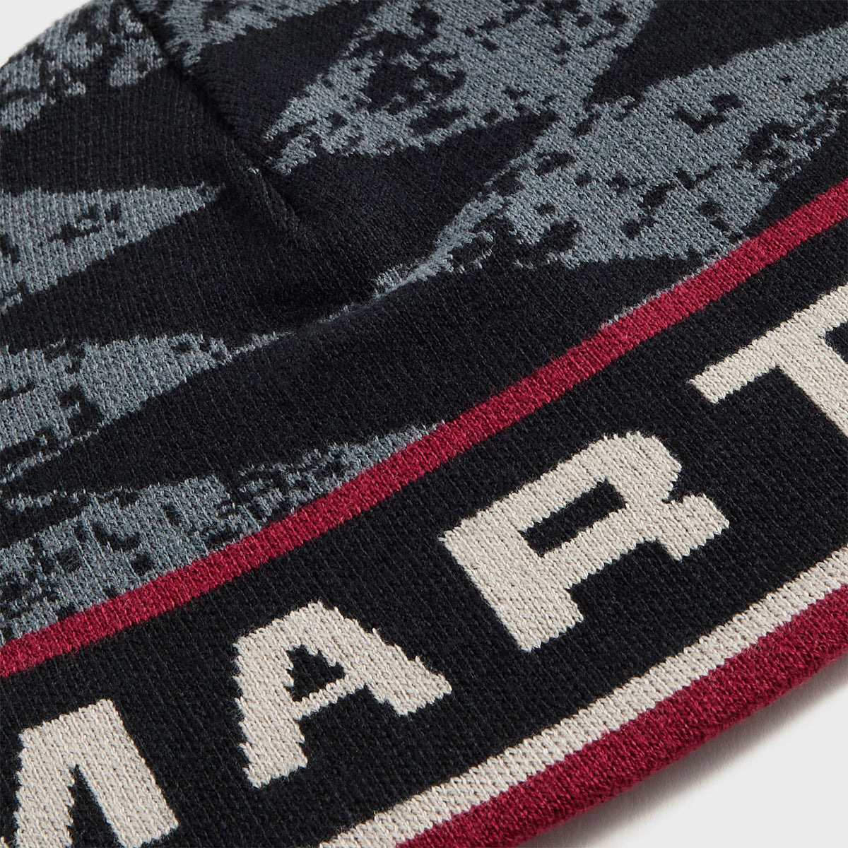 Martine Rose Reversible Beanie - Grey / Red