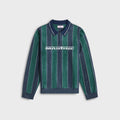 Martine Rose Sporty Logo Polo - Green / Navy