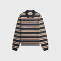Marni Striped Cotton Polo Shirt - Pale Mint