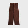 MARINE SERRE Moon Jacquard Twill Workwear Pant - Deep Brown