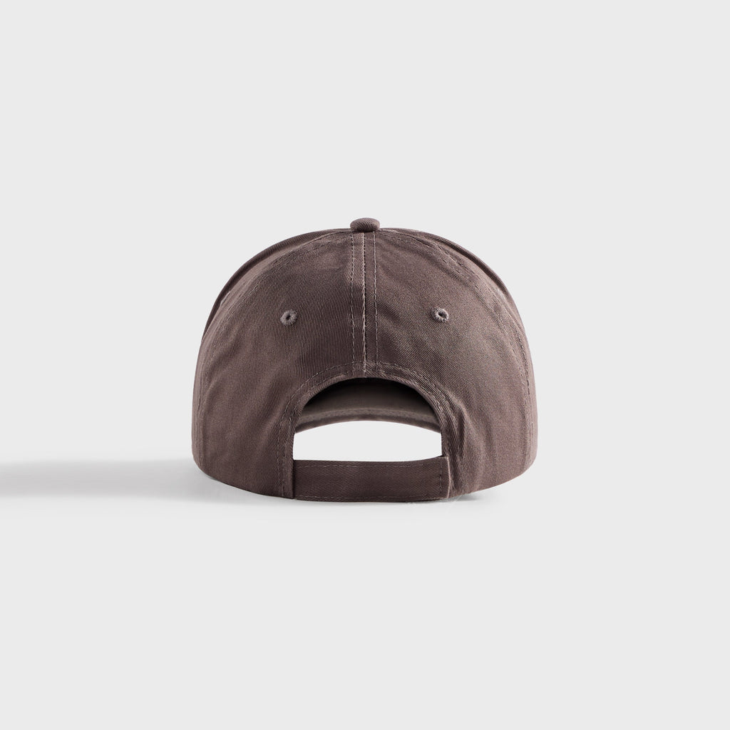 Metalwood Metal Logo 5 Panel Cap - Brown