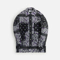Noma Chiffon Open Collar Shirt - Draw Your Garden Black