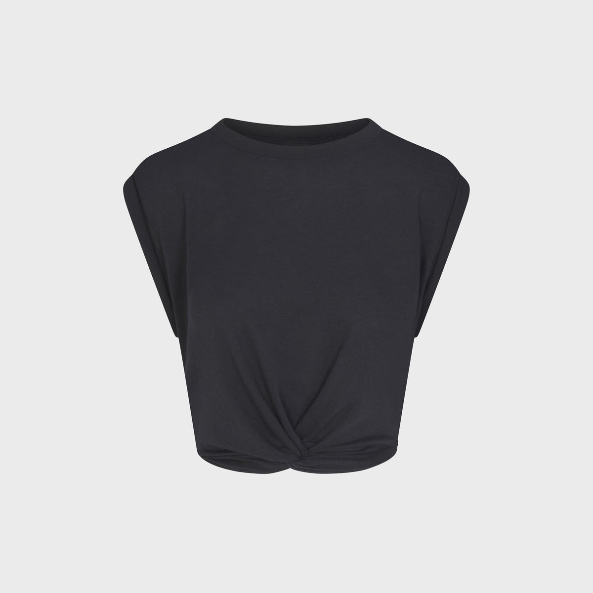 NikeSKIMS Performance Cotton Blend Crop Twist Tank - Obsidian