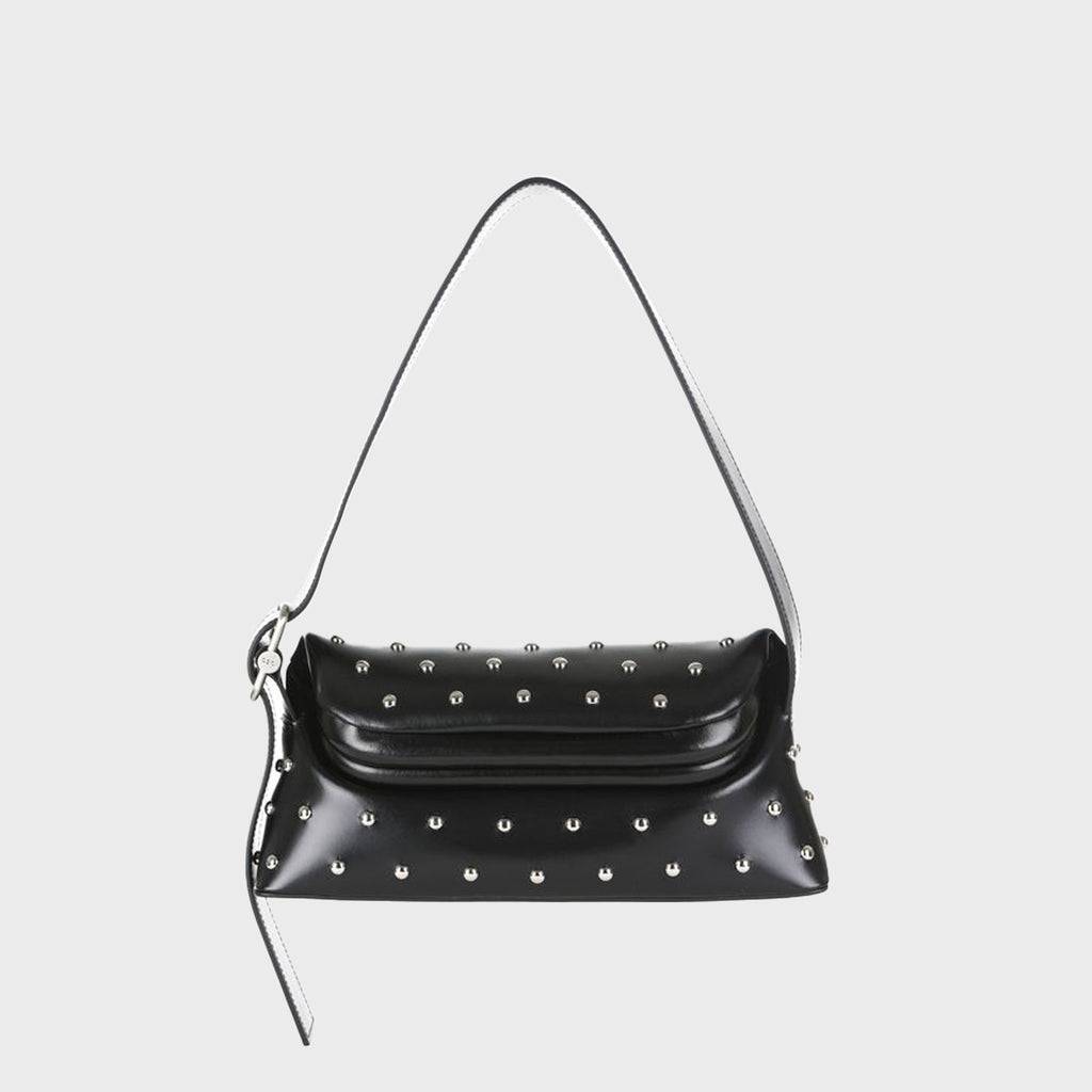 Osoi Folder Brot Stud-Embellished Shoulder Bag - Black