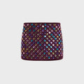 Oseree Bubble Skirtini Mesh Skirt - Plum