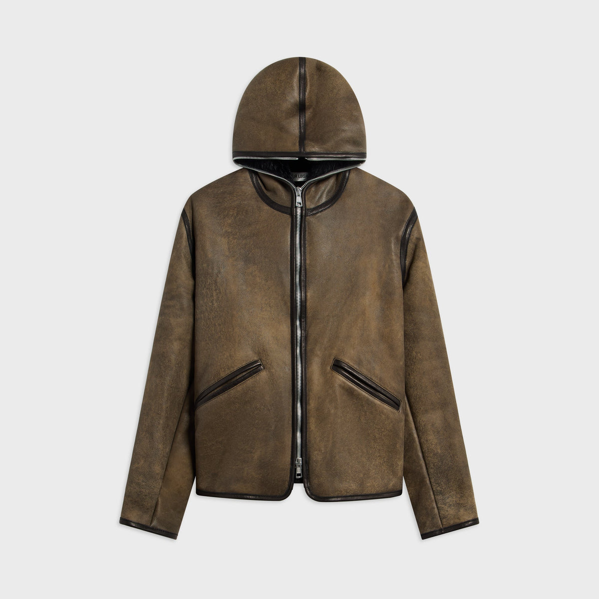 Our Legacy Full Zip Jacket - Smoky Black Dry Shearling