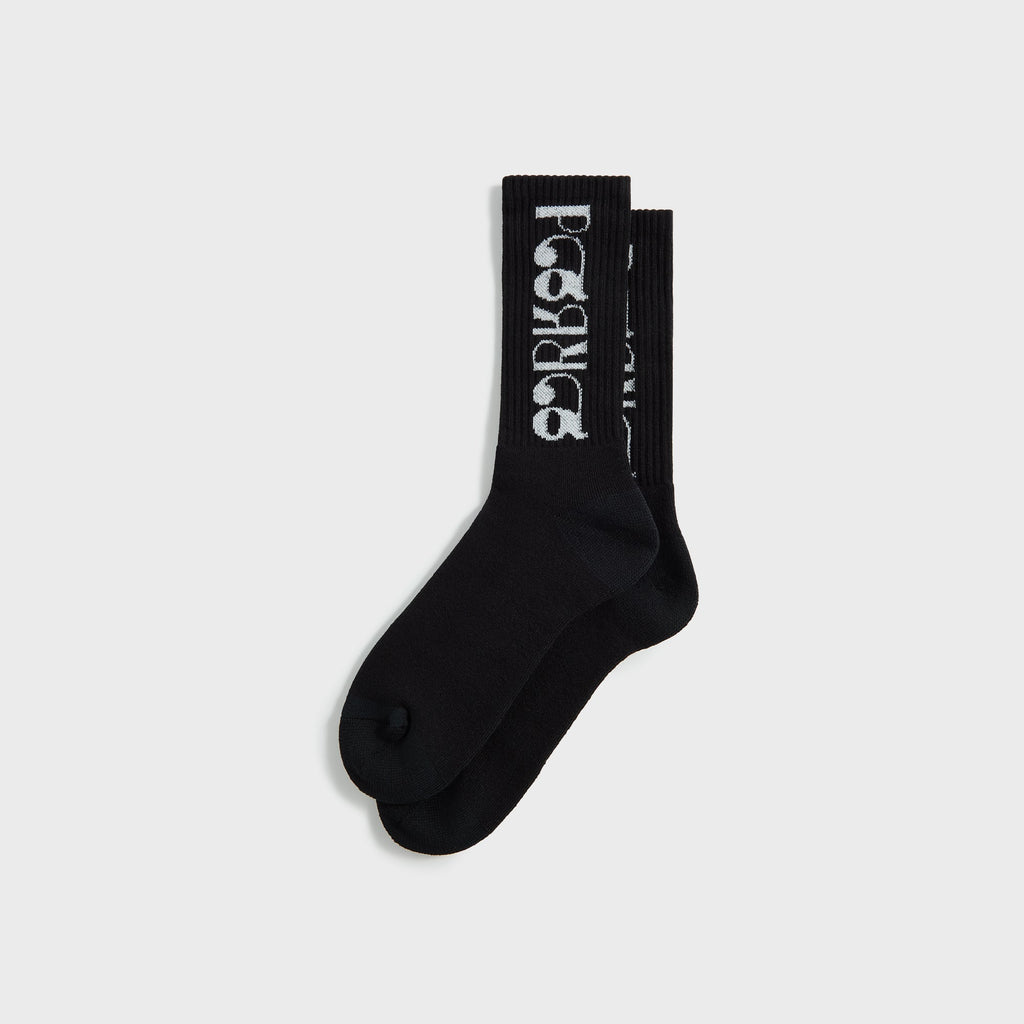 by Parra Tokyo Logo Crew Socks - Black
