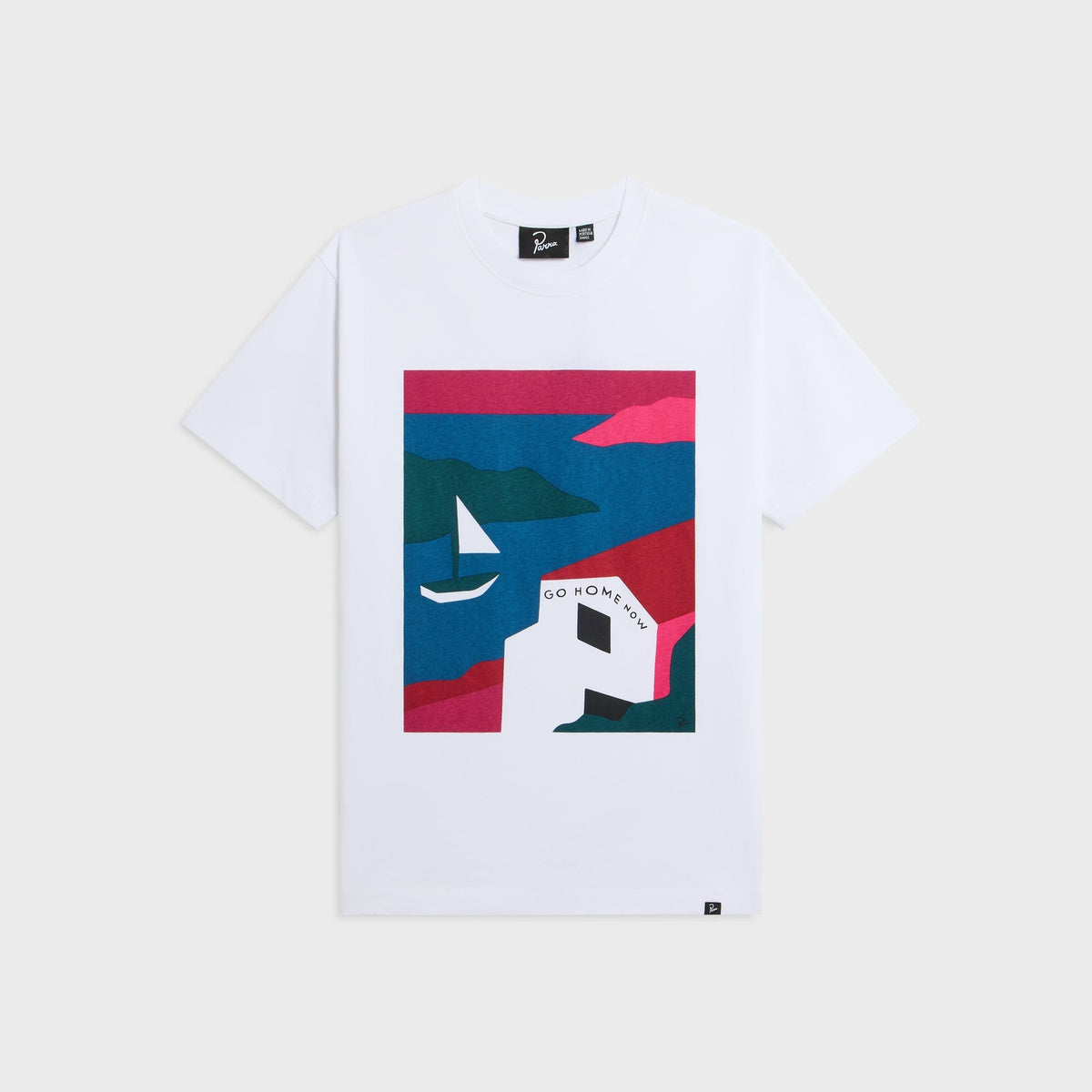 by Parra No Vacation Tee - White