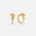 Yvonne Leon Croc Earrings - Gold