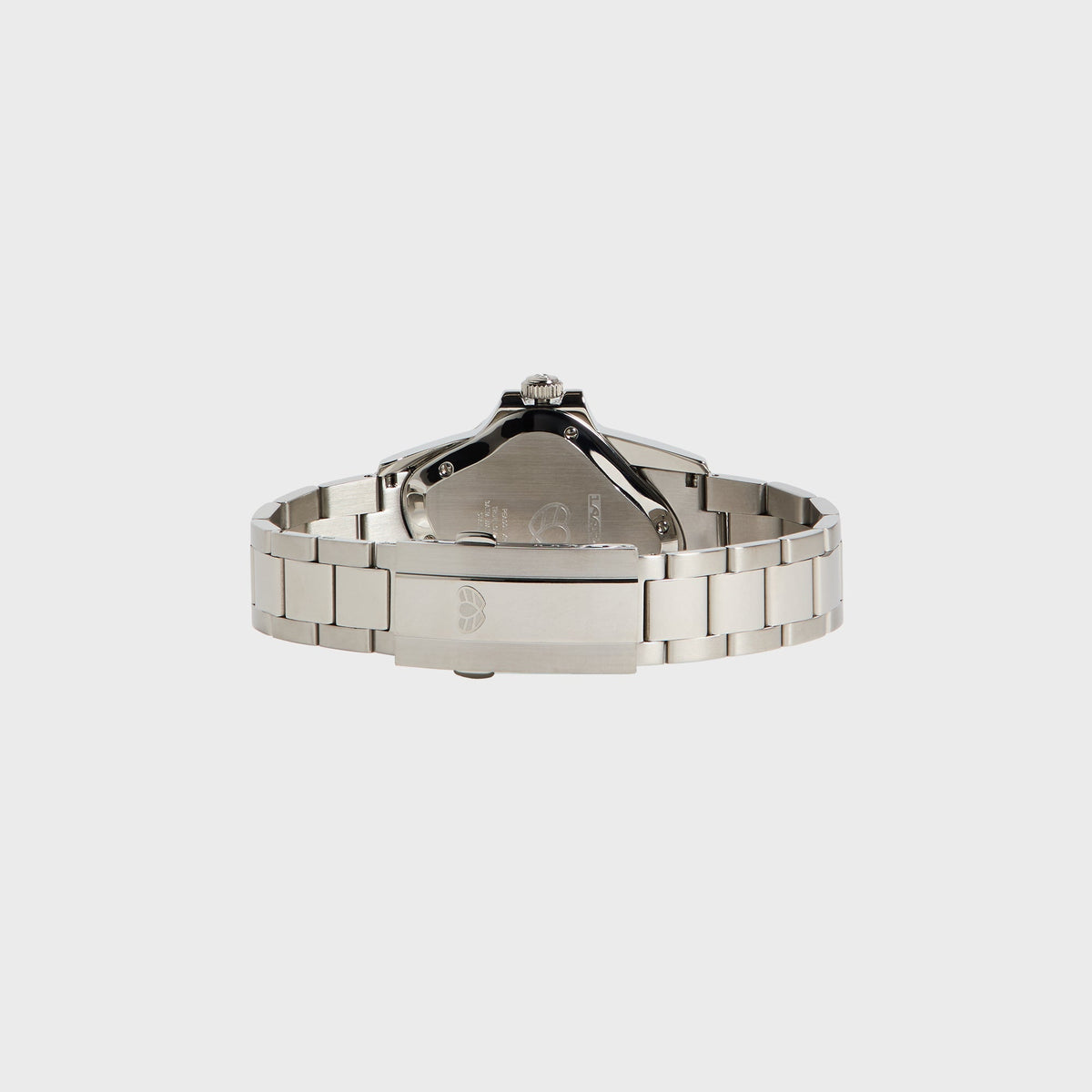 LAARVEE Silver Precision Steel - Green Bezel / Black Dial