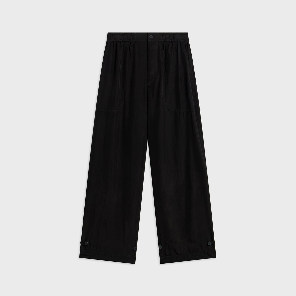 ATON Fibril Silk Tafta Easy Baker Pant - Charcoal Grey