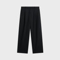 ATON Wool Tropical Loose Fit Pant - Black