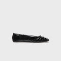 ABRA Double Shoe Ballerina Flat - Black