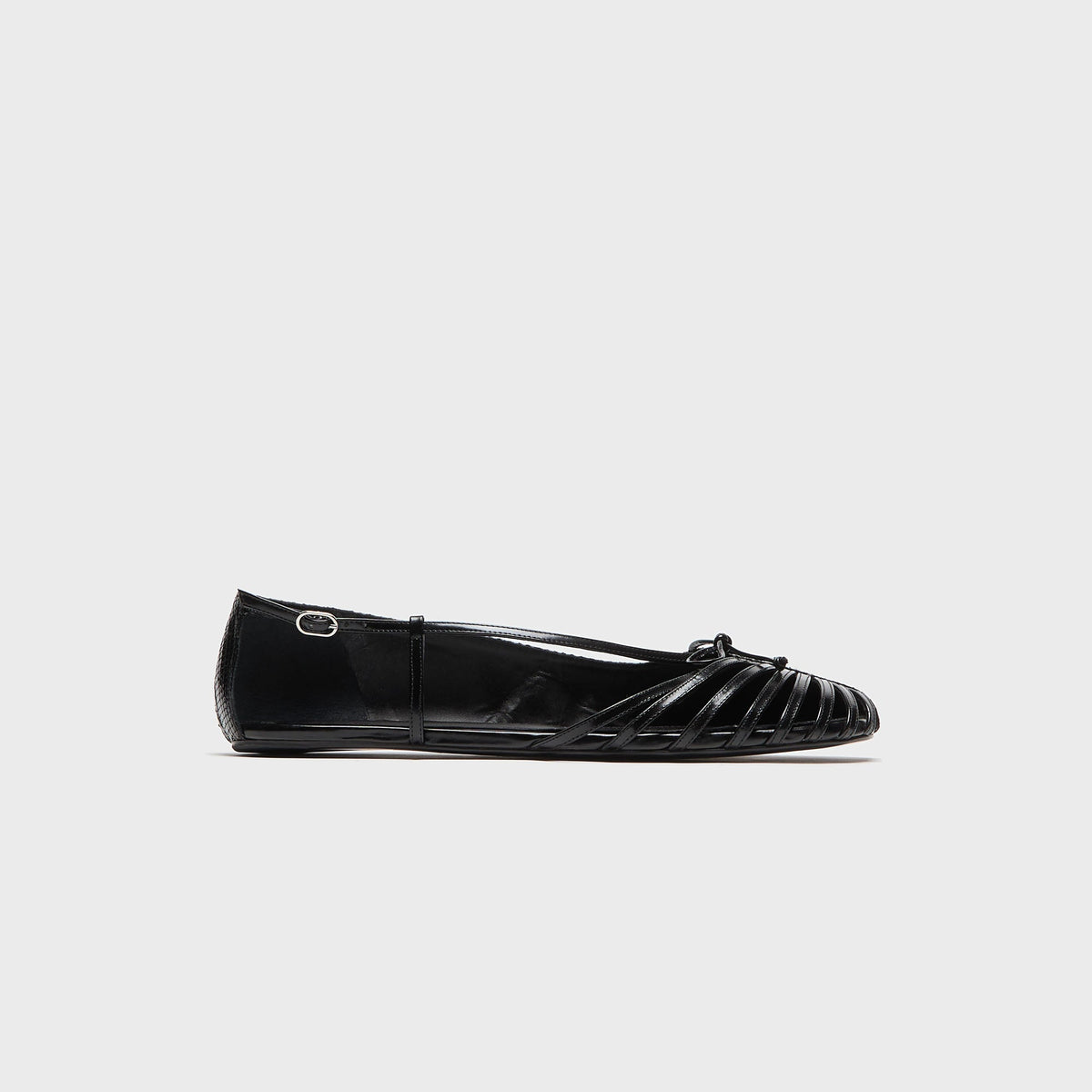 ABRA Double Shoe Ballerina Flat - Black