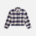 R13 Cropped Multipocket Overshirt - Eru Plaid