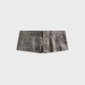 R13 Tailored Micro Short - Black / White Glenplaid