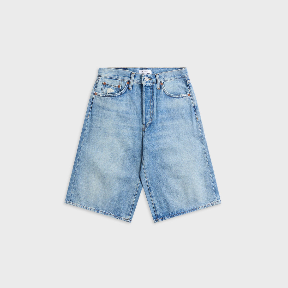 ReDone Skater Short - Aged Worn Blue
