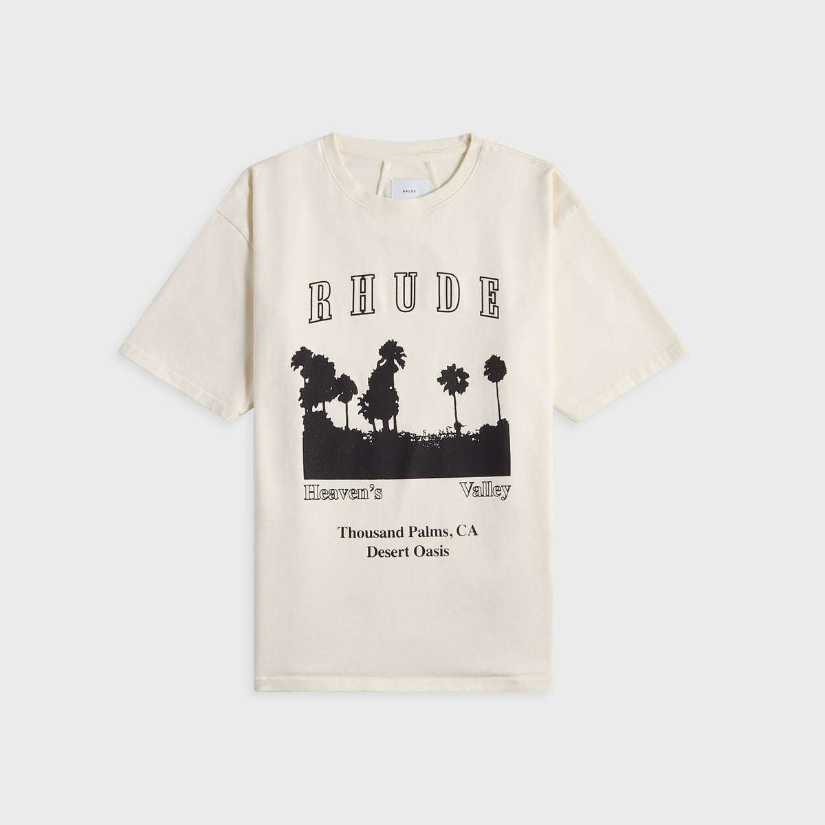 Rhude Thousand Palms Tee - Vintage Black