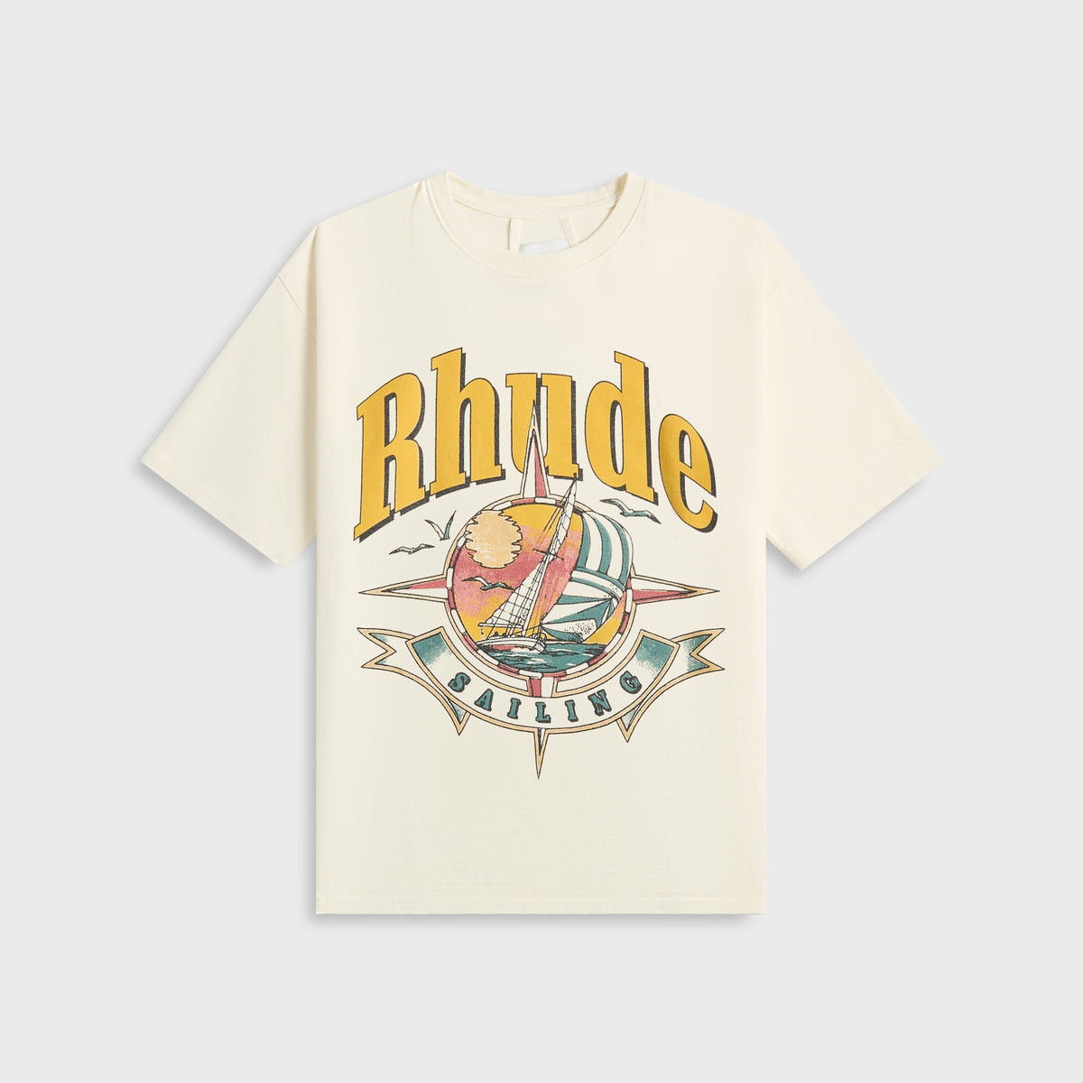 Rhude Port De Rhude Tee - Vintage White