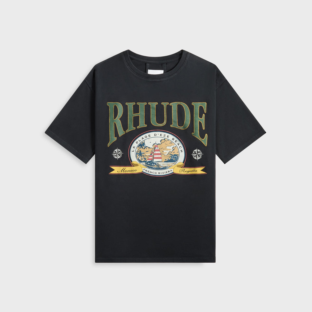 Rhude Monaco Regatta Tee - Vintage Black