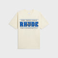 Rhude Chrono Tee - Vintage White / Blue