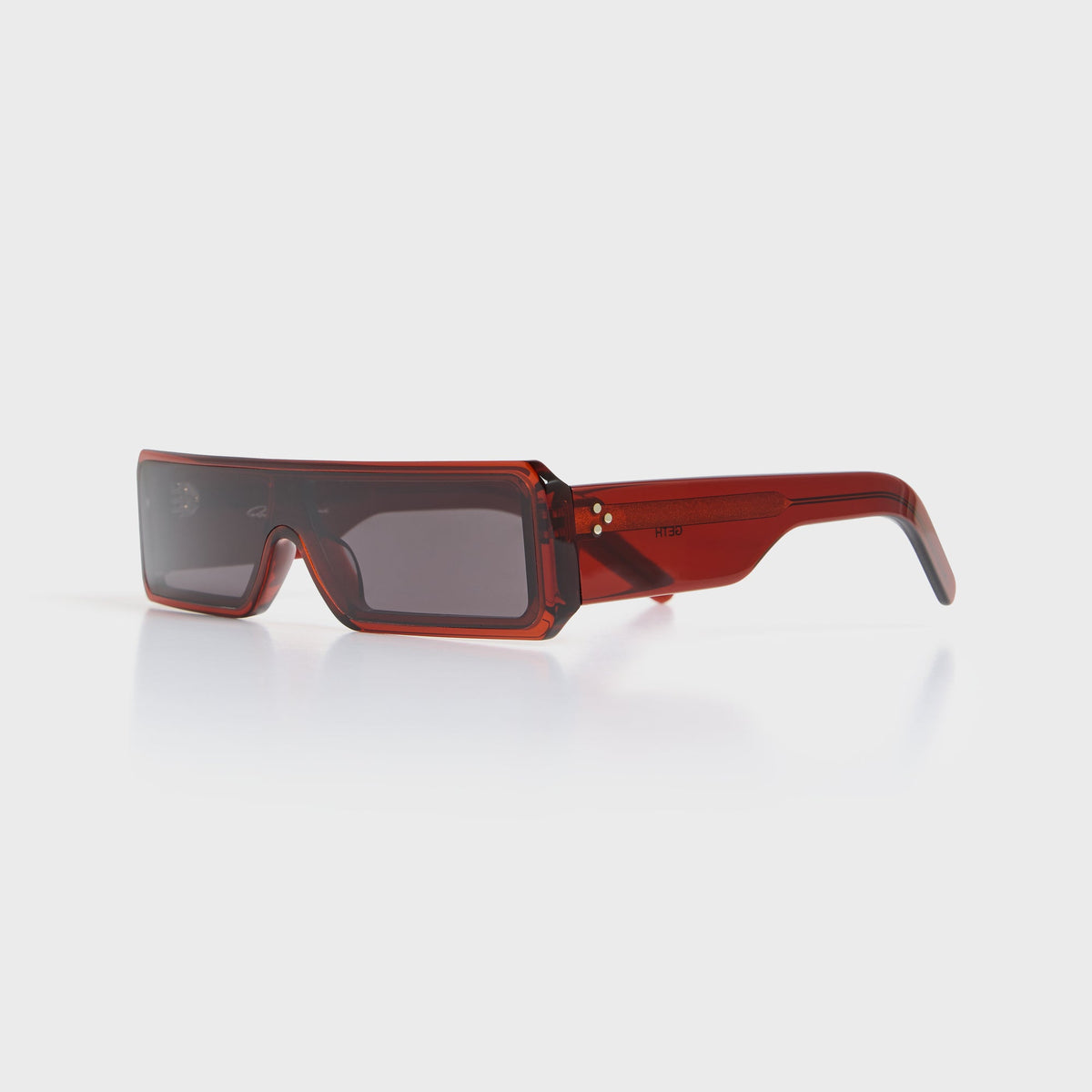 Rick Owens Gethshades Sunglasses - Blood Temples / Black Lens