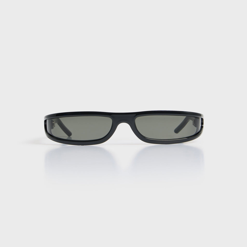 Rick Owens Fog Sunglasses - Black Temple / Black Lens