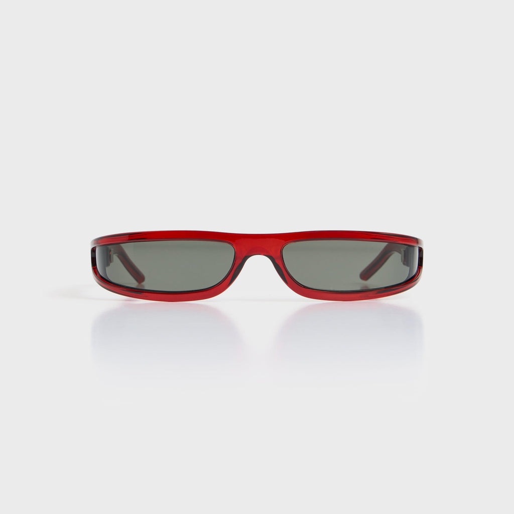 Rick Owens Fog Sunglasses - Blood Temple / Black Lens