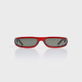 Rick Owens Fog Sunglasses - Blood Temple / Black Lens