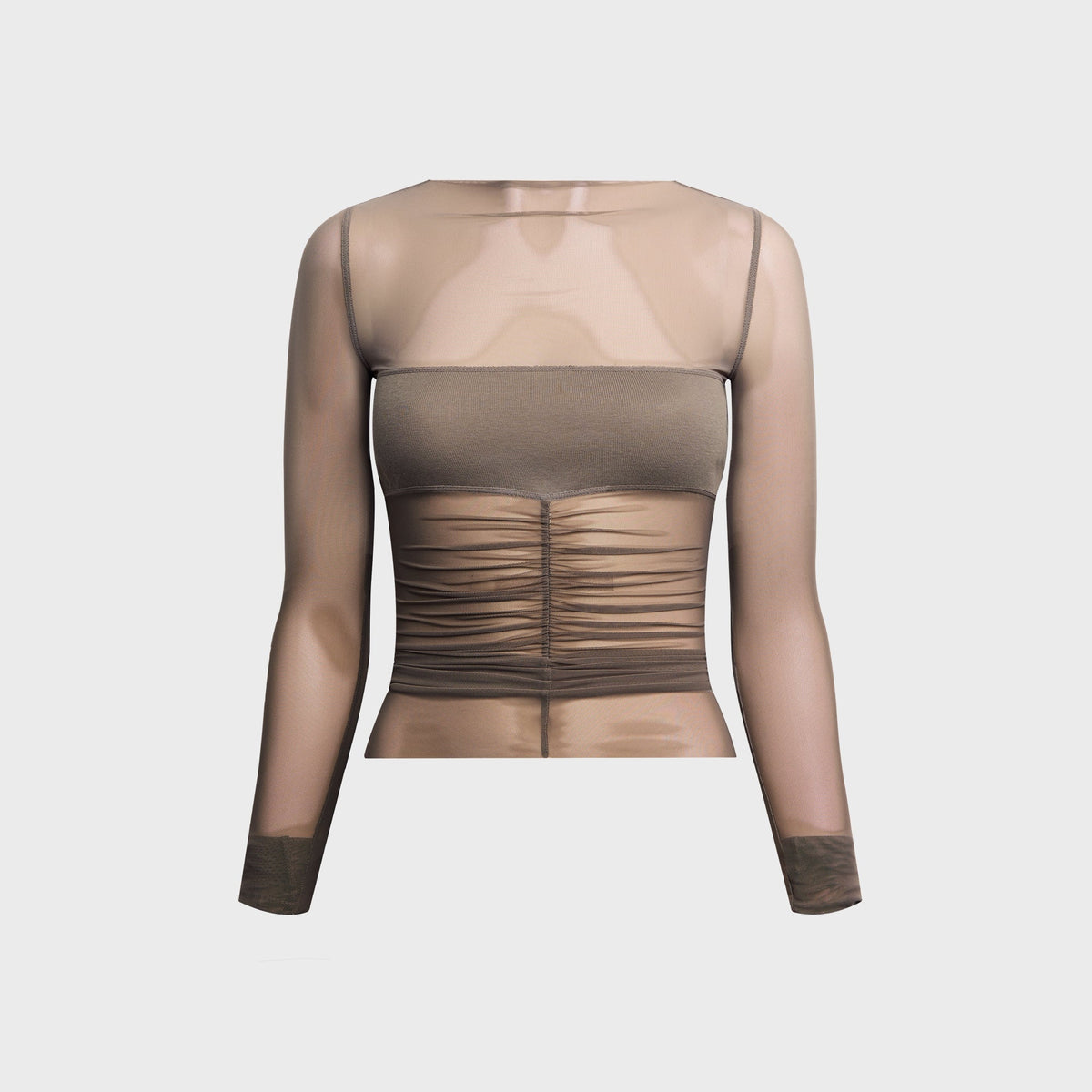 Rick Owens Temple Bandeau Top - Dust