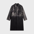 Rick Owens Cappotto In Pelle Leather Coat - Black