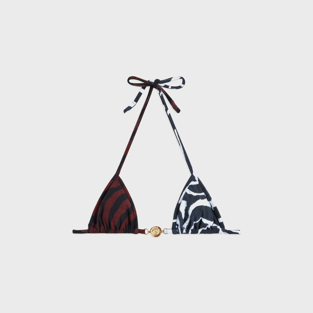 Reina Olga Splash Bikini Top - 2 Tone Print Safari