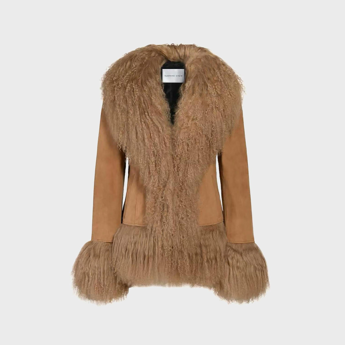 Susanna Chow Dorothy Suede Coat - Sand