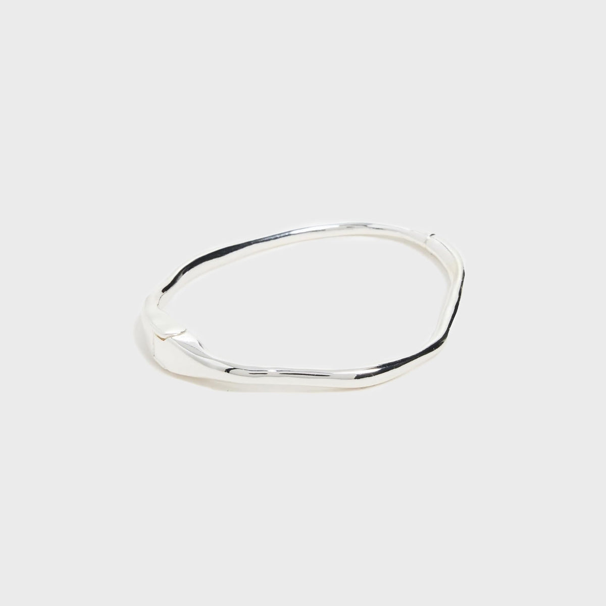 SHASHI Asymmetrical Bracelet Cuff - Silver