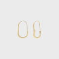 SHASHI Mia Wave Hoop - Gold