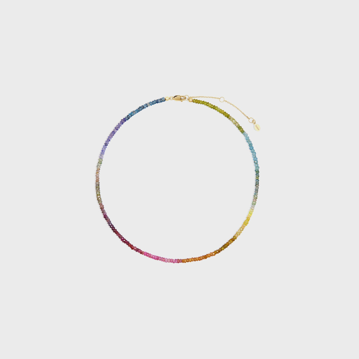 SHASHI Aisha Gemstone Necklace - Muted Rainbow