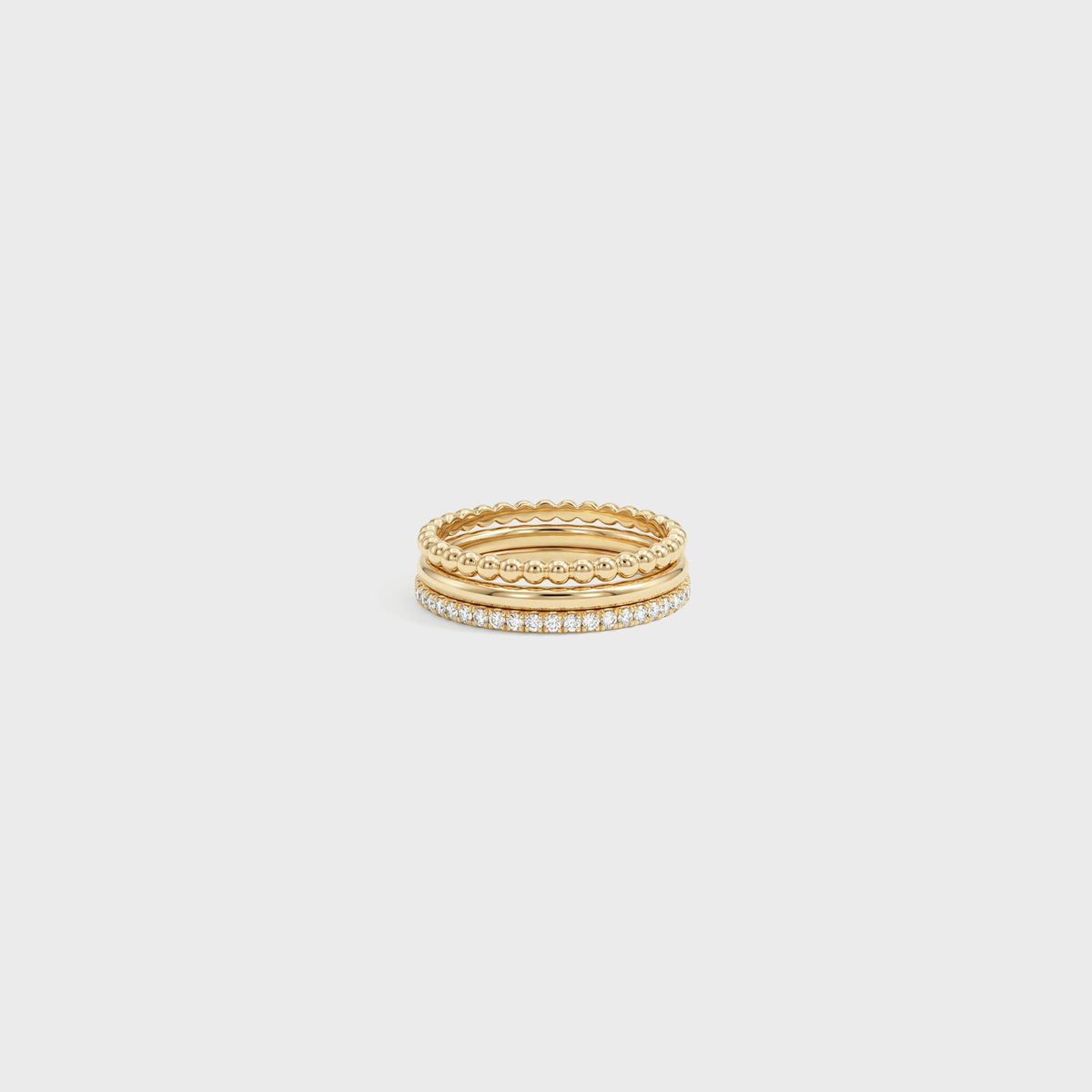 Shashi Aura Ring Set - Gold